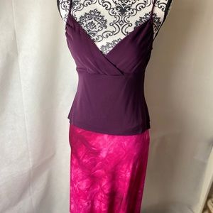 DVF bright & sexy two piece outfit.